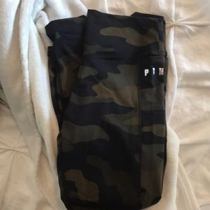 7/8th pink sport camo highwaisted leggings